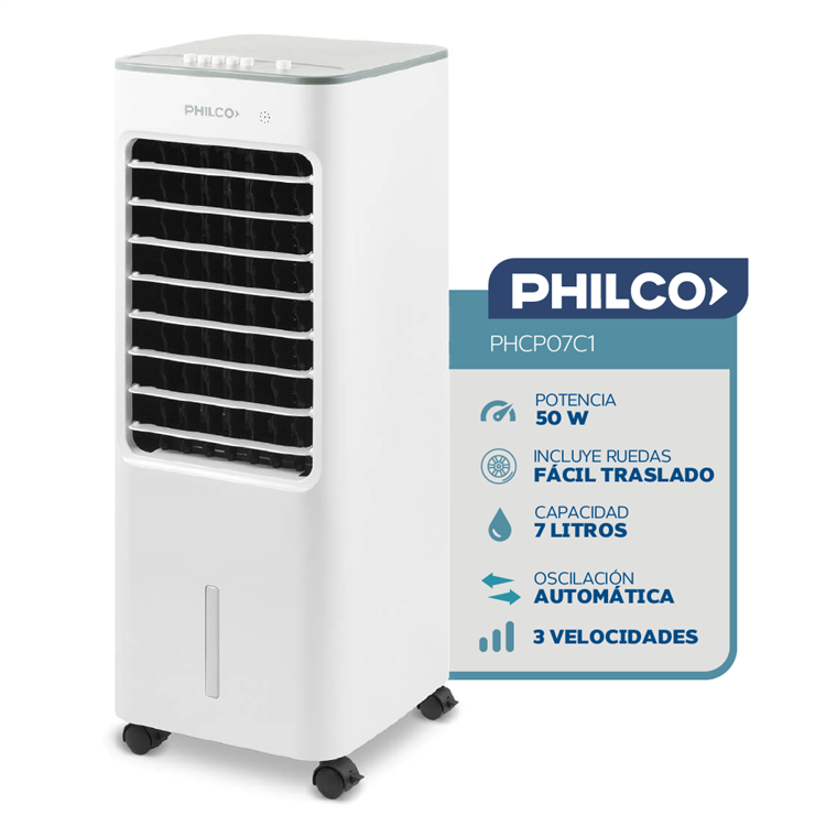 Climatizador Portatil Philco de aire frío 50w PHCP07C1N Outlet -  electrooutlet
